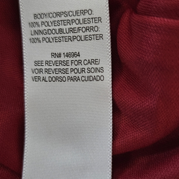 NWT - Julia Jordan Cranberry Short Sleeve Waist Tie Midi Dress - Size 16 - Picture 15 of 15